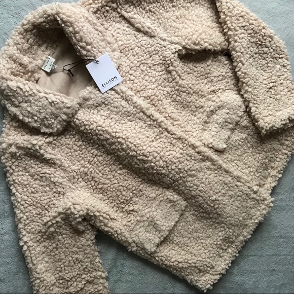 Lulus Jackets & Blazers - NWT Lulus Ellison Divine Comfort Camel Teddy Coat